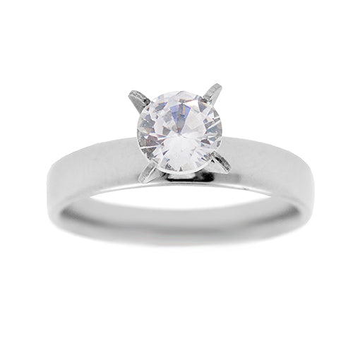 ANILLOS DE ACERO - ANILLO CON CIRCONITA