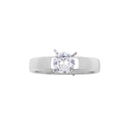 ANILLOS DE ACERO - ANILLO CON CIRCONITA
