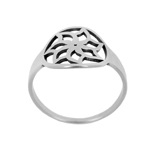 ANILLOS DE ACERO - FLOR DE LOTO