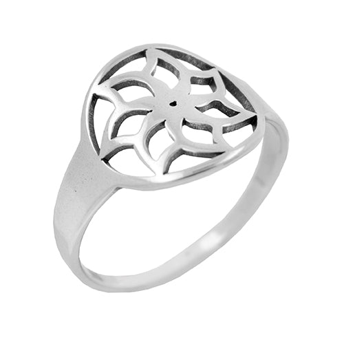 ANILLOS DE ACERO - FLOR DE LOTO