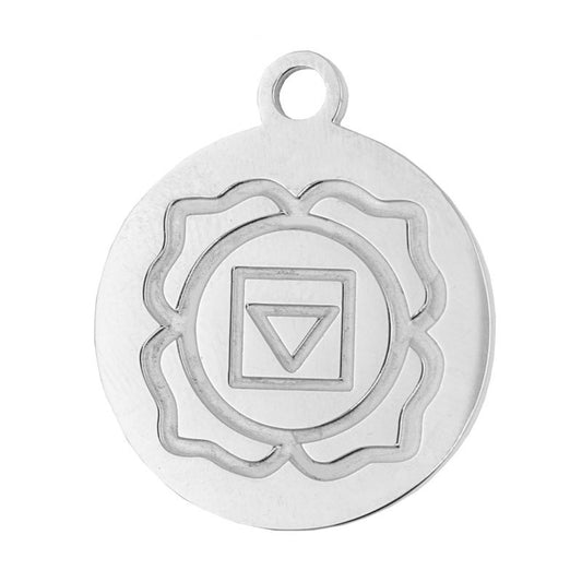 AMULETO CHARM DE ACERO CHAKRA EQUILIBRIO