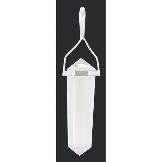 COLGANTE DOBLE PUNTA CUARZO CRISTAL REF 4