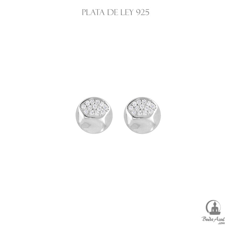 Pendientes Plata de Ley 925 ESCUDO PIEDRAS 3.87
