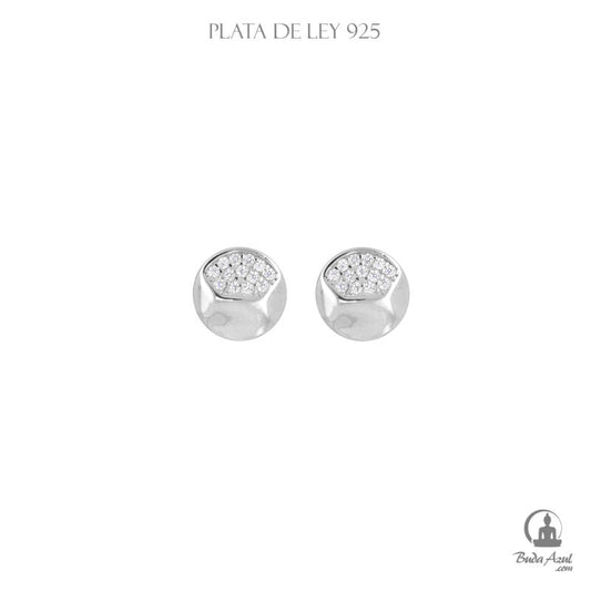 Pendientes Plata de Ley 925 ESCUDO PIEDRAS 3.87
