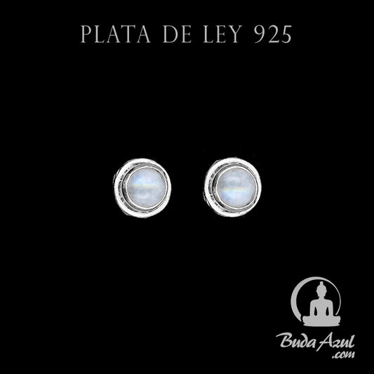 Pendientes Plata Ley 925 Piedra Luna MOD.8 REF300