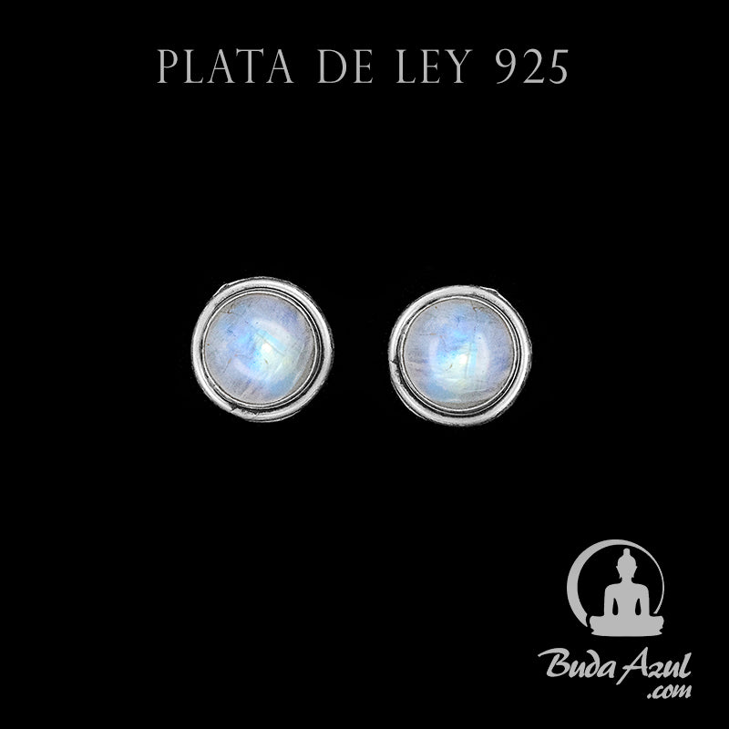 Pendientes Plata Ley 925 Piedra Luna MOD.6 REF500
