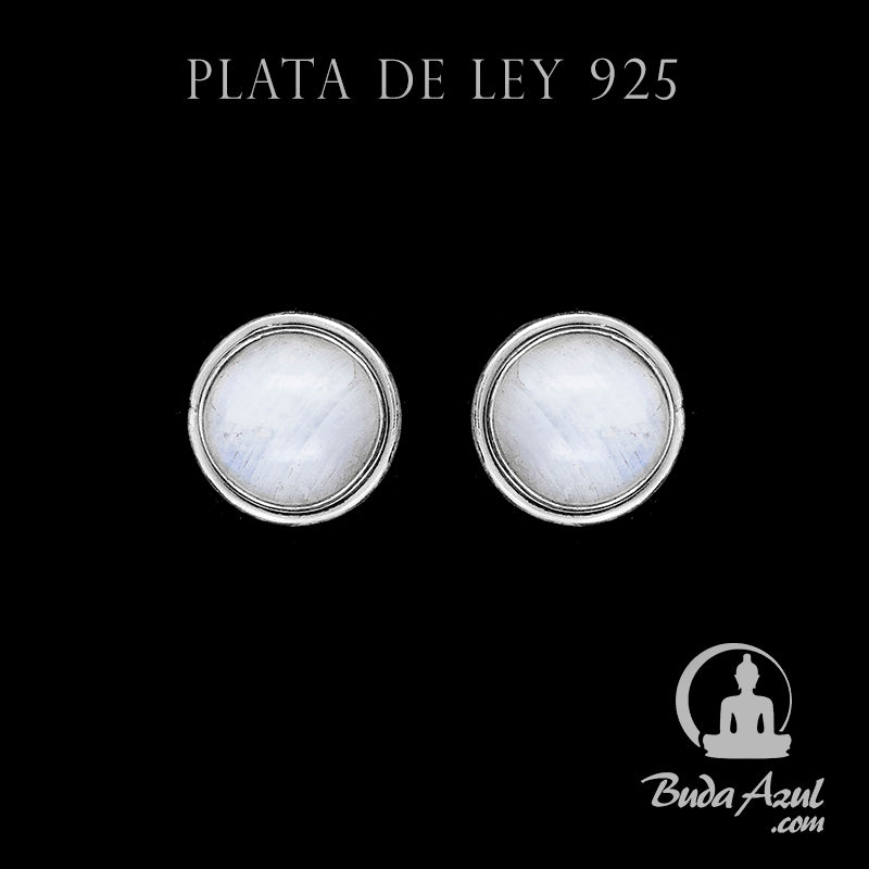 Pendientes Plata Ley 925 Piedra Luna MOD.3 REF600