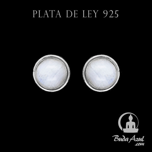 Pendientes Plata Ley 925 Piedra Luna MOD.3 REF600