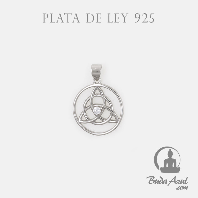 Colgante Plata ESTRELLA CELTA CIRCONITA REF. 590