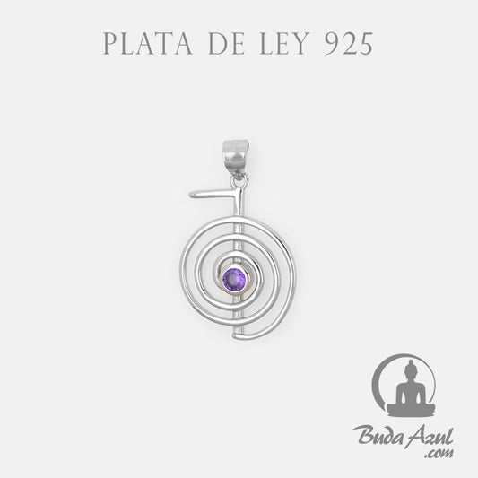 Colgante Plata CHOKU REI CIRCONITA LILA REF. 590