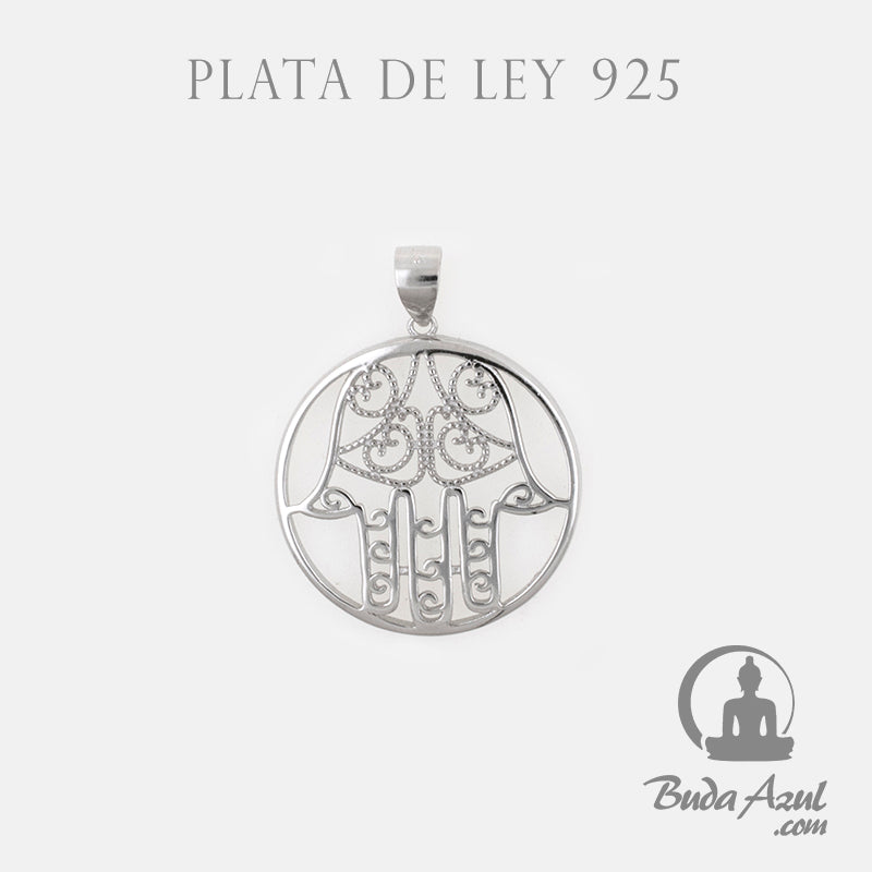 Colgante Plata MANO DE FATIMA RELIEVE REF. 690