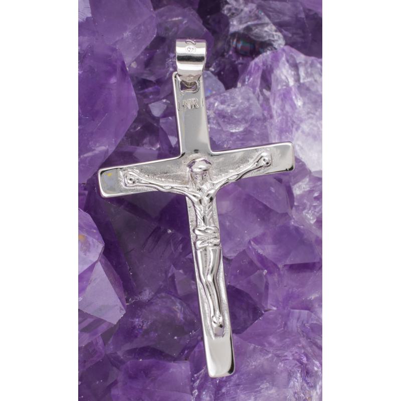 Colgante Plata de Ley 925 CRUZ CON CRISTO REF. 790