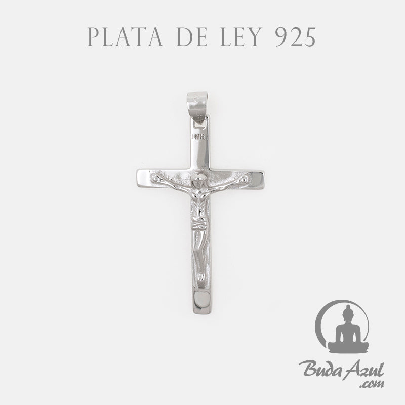 Colgante Plata de Ley 925 CRUZ CON CRISTO REF. 790