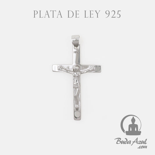 Colgante Plata de Ley 925 CRUZ CON CRISTO REF. 790
