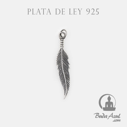 Colgante Plata de Ley 925 PLUMA REF. 290