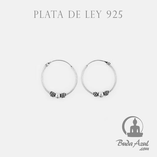 Argollas Plata de Ley 925 16 mm CELTAREF. 190