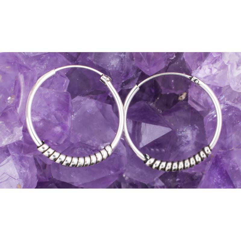 Argollas Plata de Ley 925 20 mm TRENZADO REF. 290