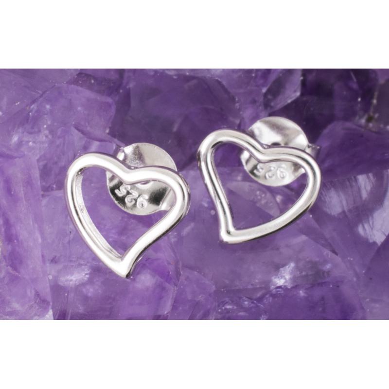 Pendientes Plata de Ley 925 CORAZON REF. 290