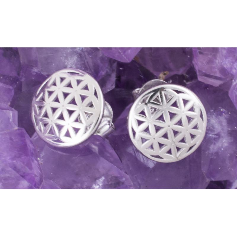 Pendientes Plata de Ley 925 FLOR DE LA VIDA 390