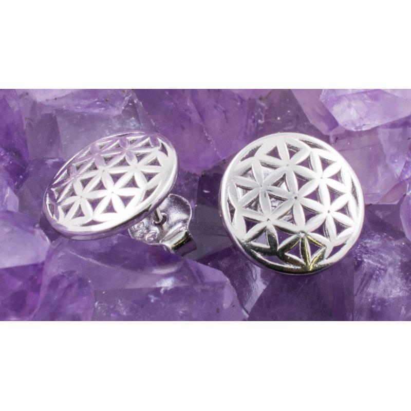 Pendientes Plata de Ley 925 FLOR DE LA VIDA 390