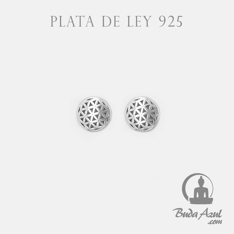 Pendientes Plata de Ley 925 FLOR DE LA VIDA 390