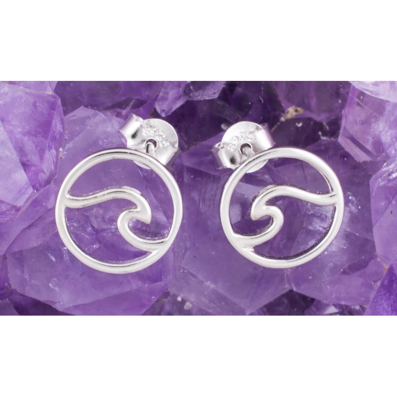Pendientes Plata de Ley 925 OLA DE MAR REF. 390