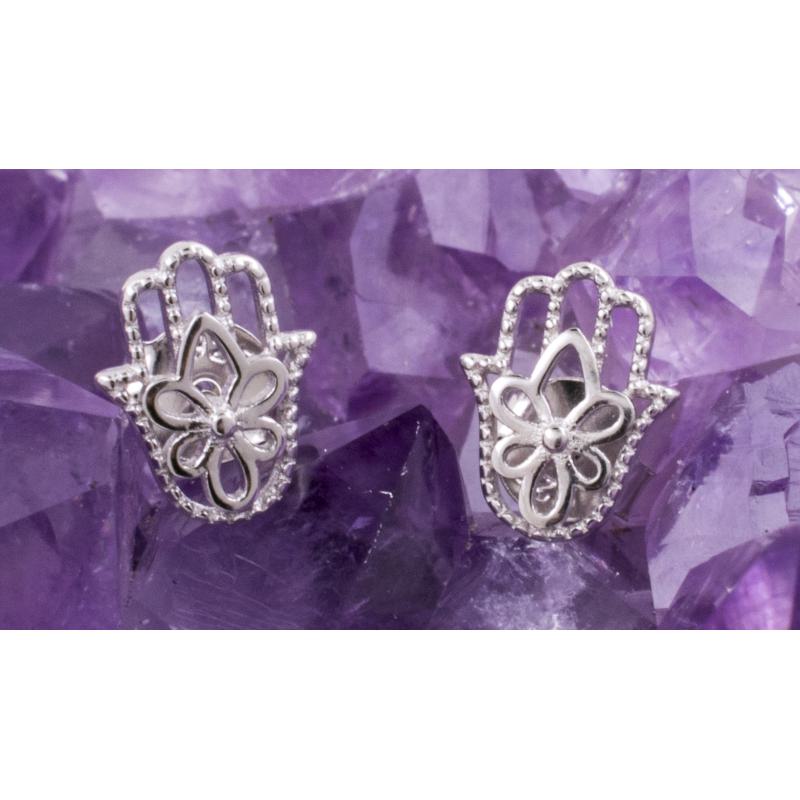 Pendientes Plata de Ley 925 MANO DE FATIMA 390