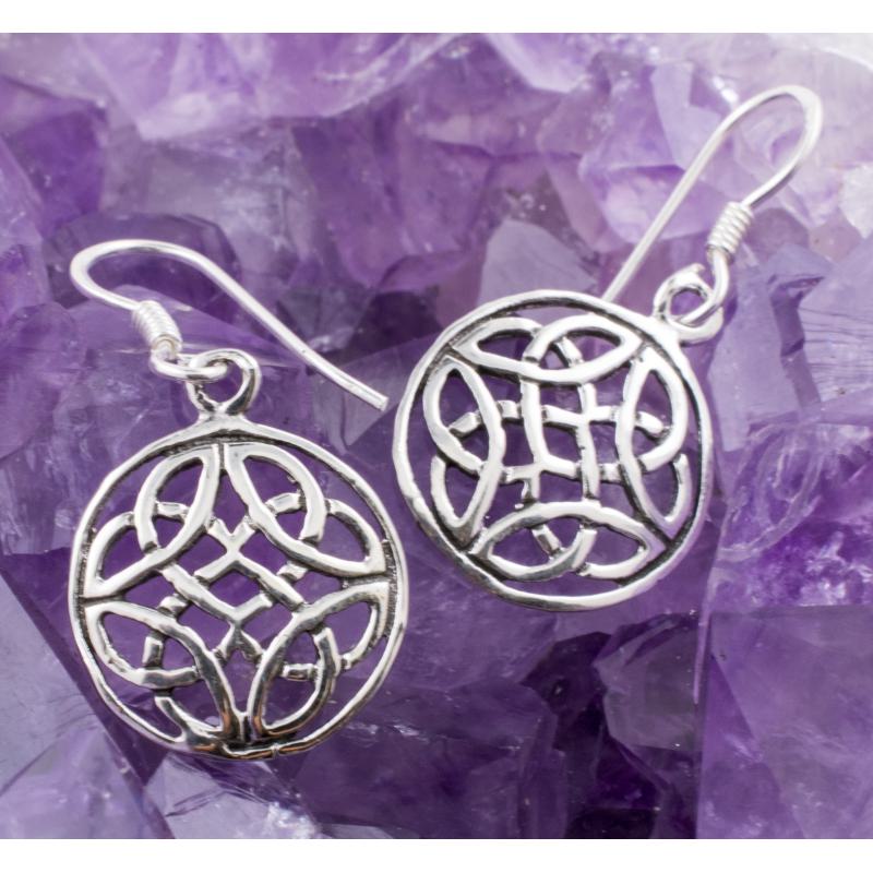 Pendientes Plata Ley 925 FLOR VIDA CELTA 390