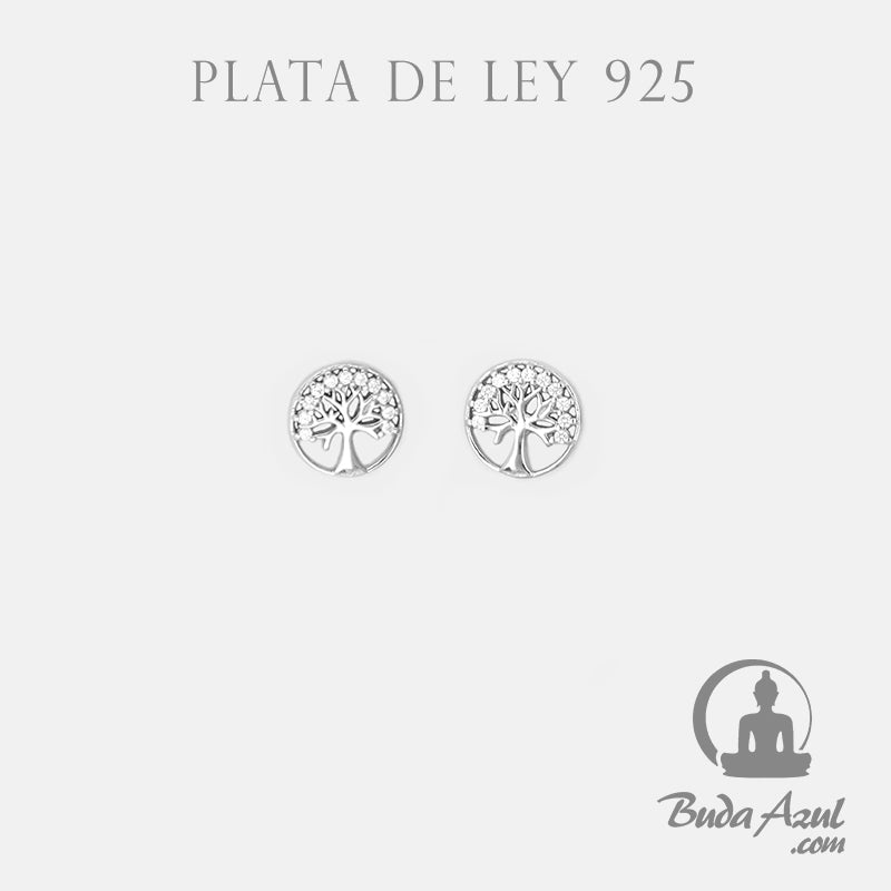 Pendientes Plata ARBOL VIDA CIRCONITAS REF 490