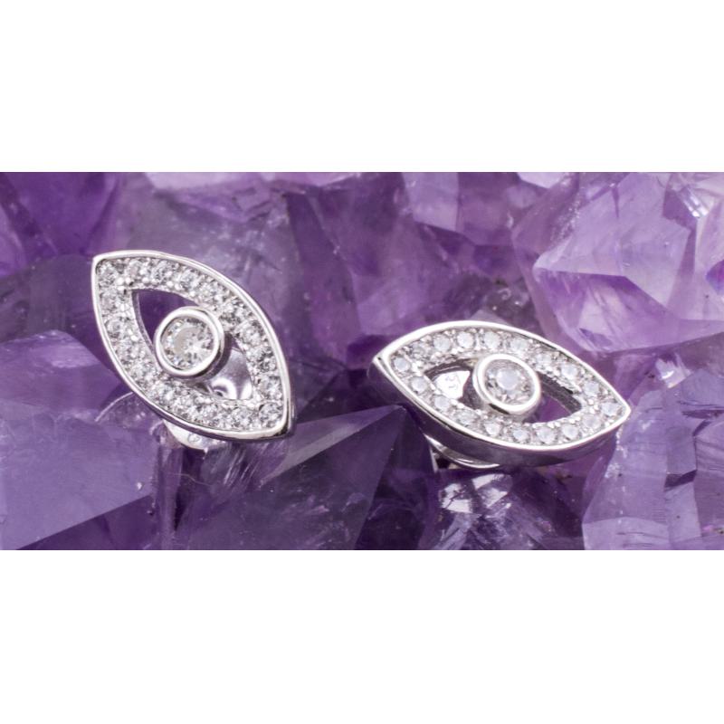 Pendientes Plata OJOS CIRCONITAS 490