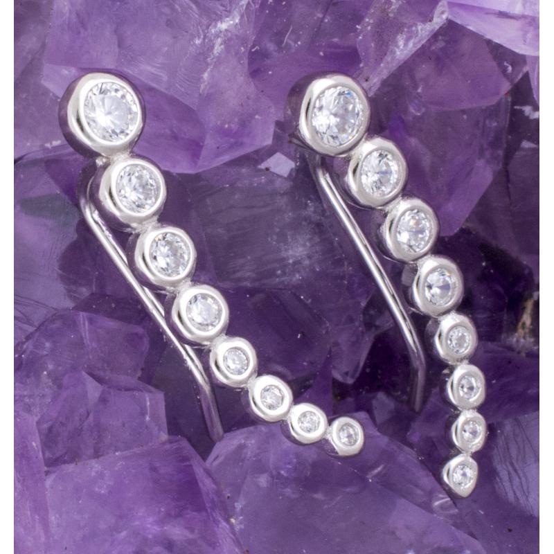 Pendientes Plata CIRCULOS CIRCONITA 490