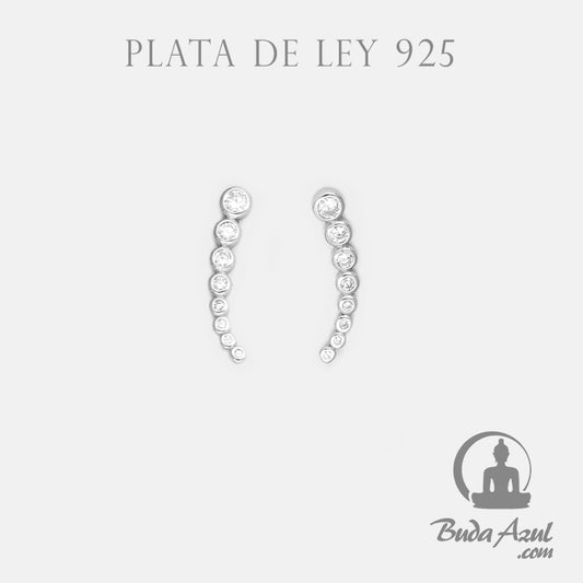 Pendientes Plata CIRCULOS CIRCONITA 490