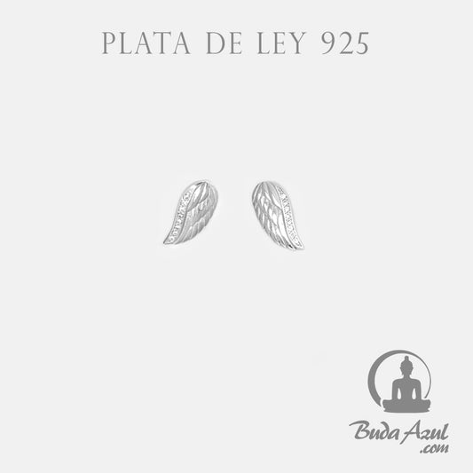 Pendientes Plata ALAS ANGEL CIRCONITA 490