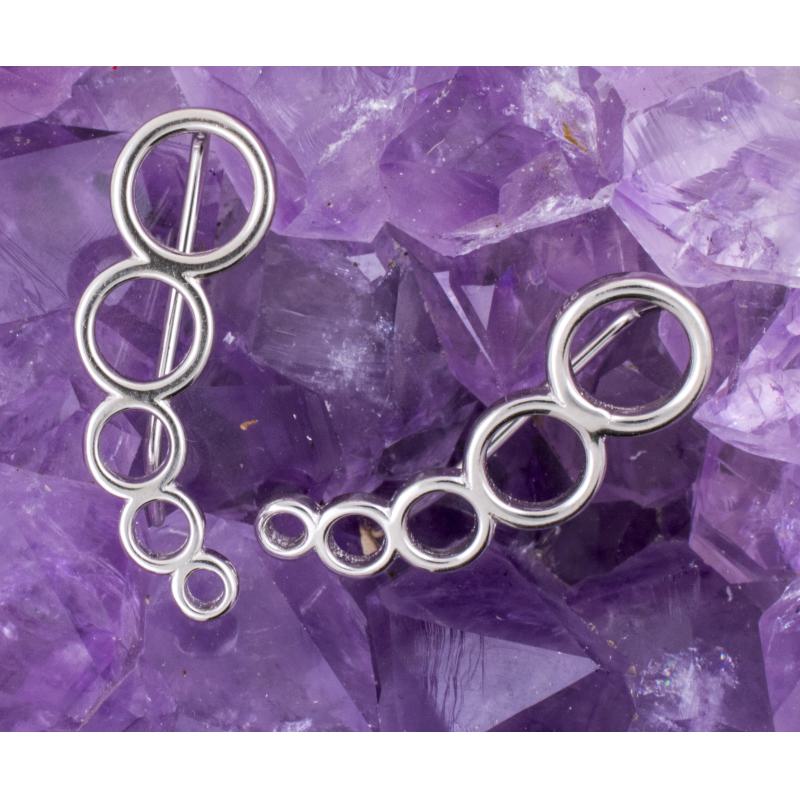 Pendientes Plata de Ley 925 CIRCULOS REF. 590