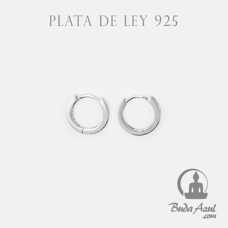 Pendientes Plata ARGOLLA CIRCONITAS COLORES 590
