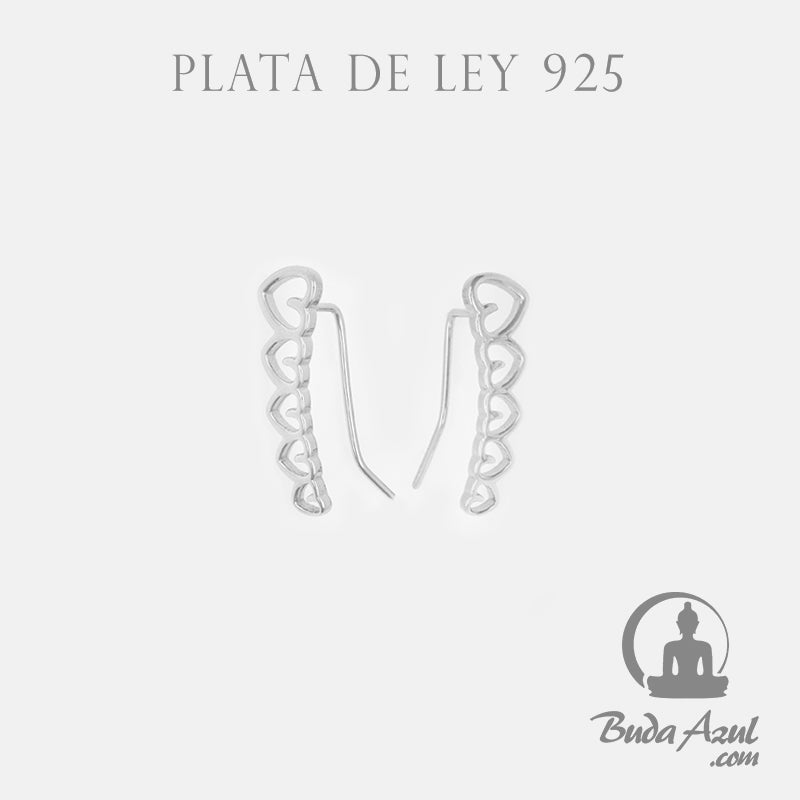 Pendientes Plata de Ley 925 CORAZONES REF. 690