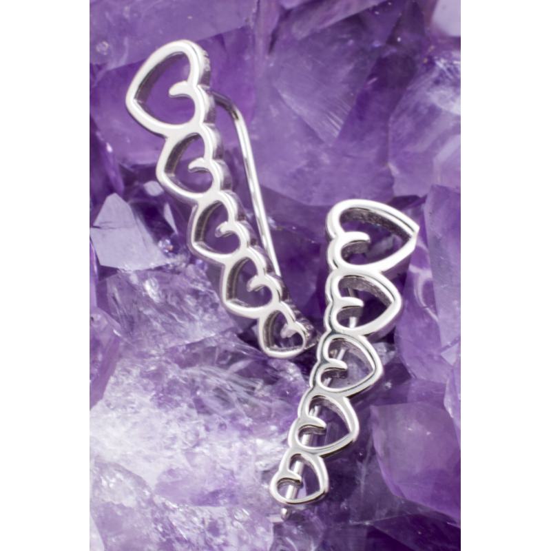 Pendientes Plata de Ley 925 CORAZONES REF. 690
