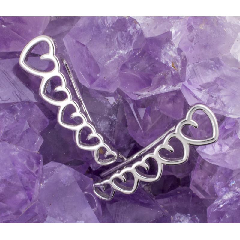 Pendientes Plata de Ley 925 CORAZONES REF. 690