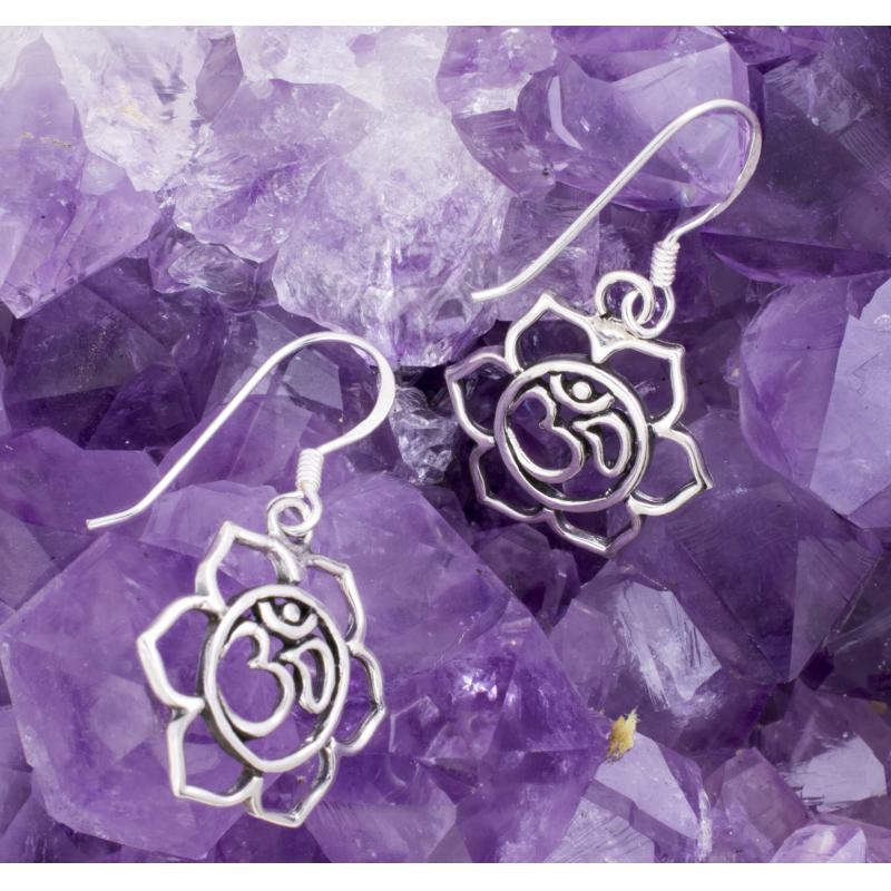 Pendientes Plata de Ley 925 FLOR DE LOTO OM 590