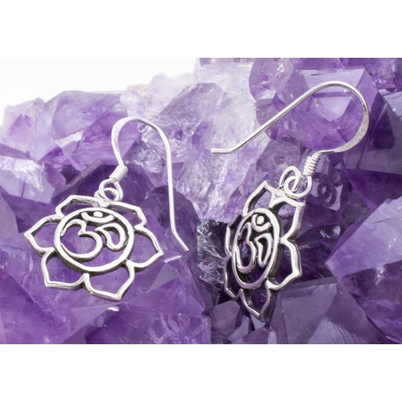 Pendientes Plata de Ley 925 FLOR DE LOTO OM 590