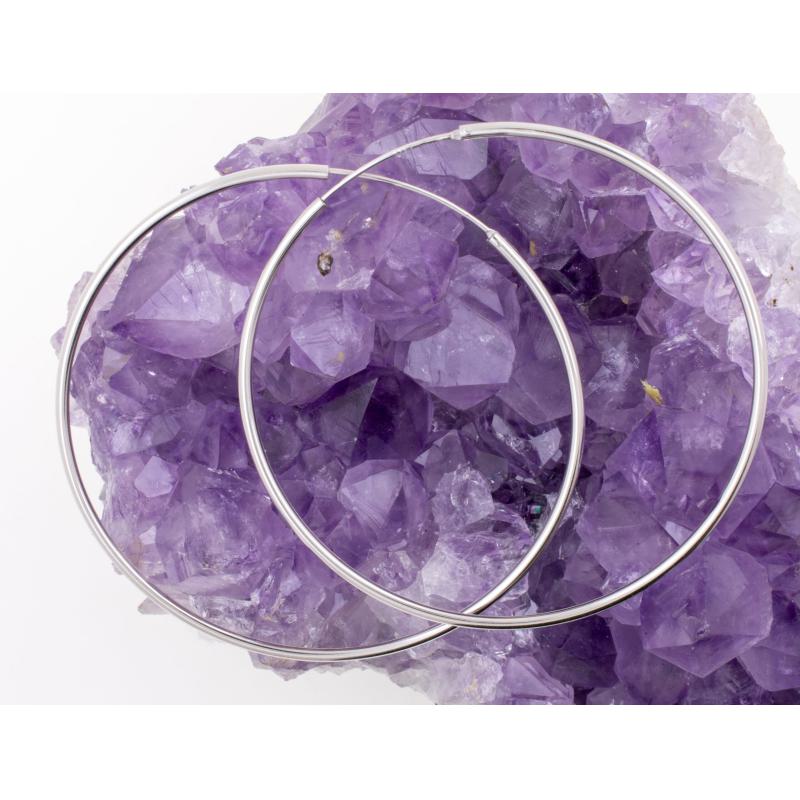 Pendientes Plata de Ley 925 ARGOLLAS GRANDE 990