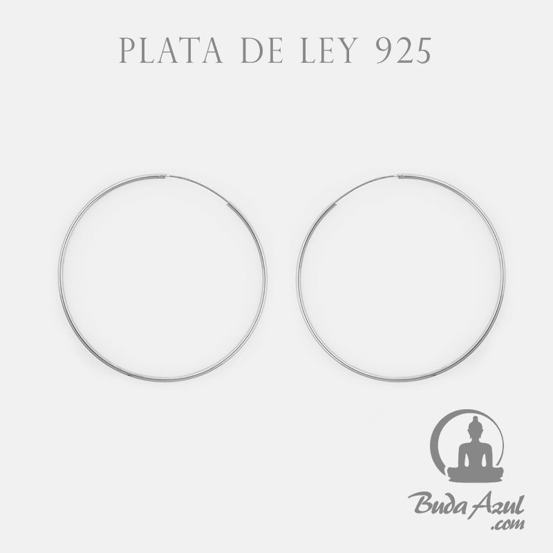 Pendientes Plata de Ley 925 ARGOLLAS GRANDE 990