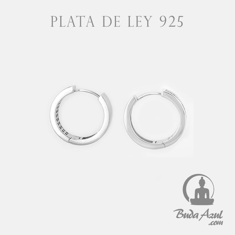 Pendientes Plata ARGOLLA CIRCON DOBLE COLORES 1490
