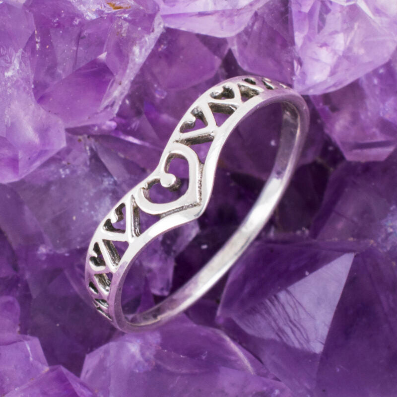 Anillo Plata de Ley 925 CORAZONES REF. 290