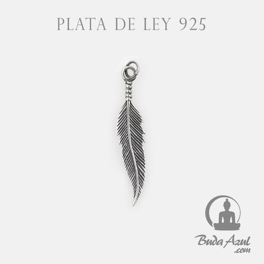 Colgante Plata de Ley 925 PLUMA REF. 290