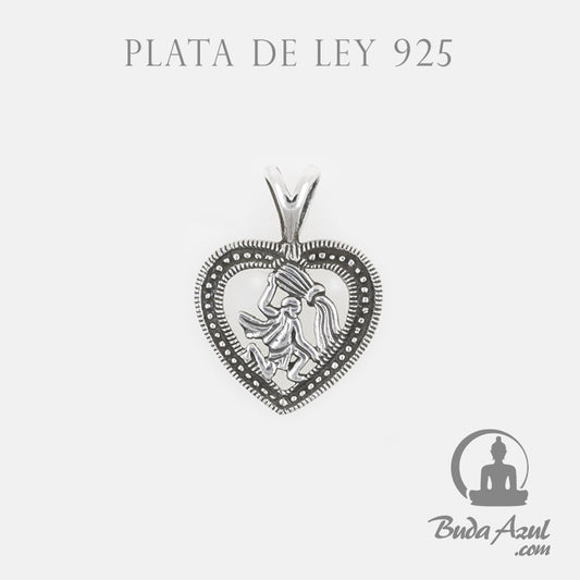 Colgante Plata de Ley 925 HOROSCOPO ACUARIO REF. 490