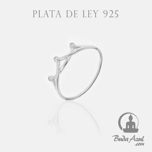 Anillo Plata CORONA CIRCONITA REF. 390