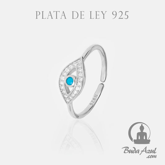 Anillo Plata OJO CIRCONITAS REF. 490