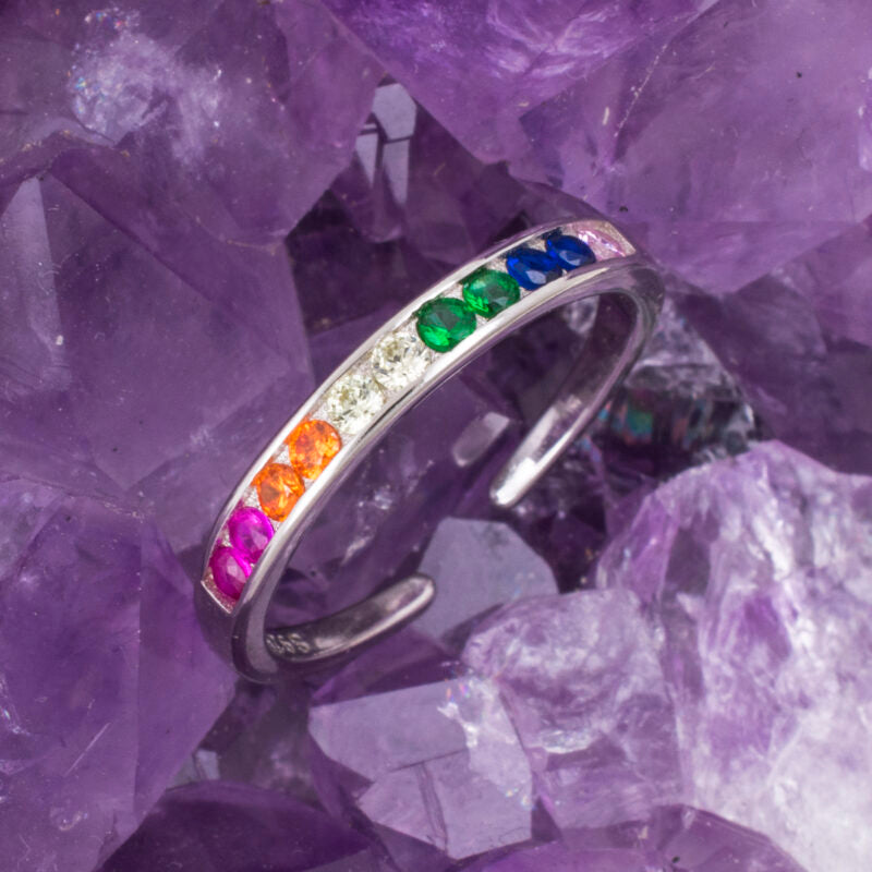 Anillo Plata CIRCONITAS COLORES REF. 490