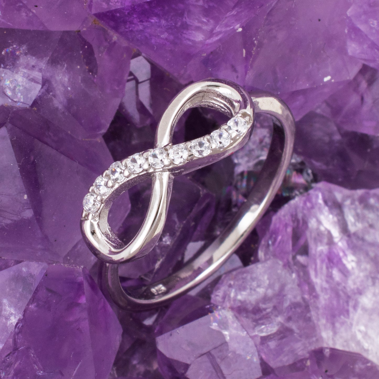 Anillo Plata INFINITO CIRCONITAS REF. 590